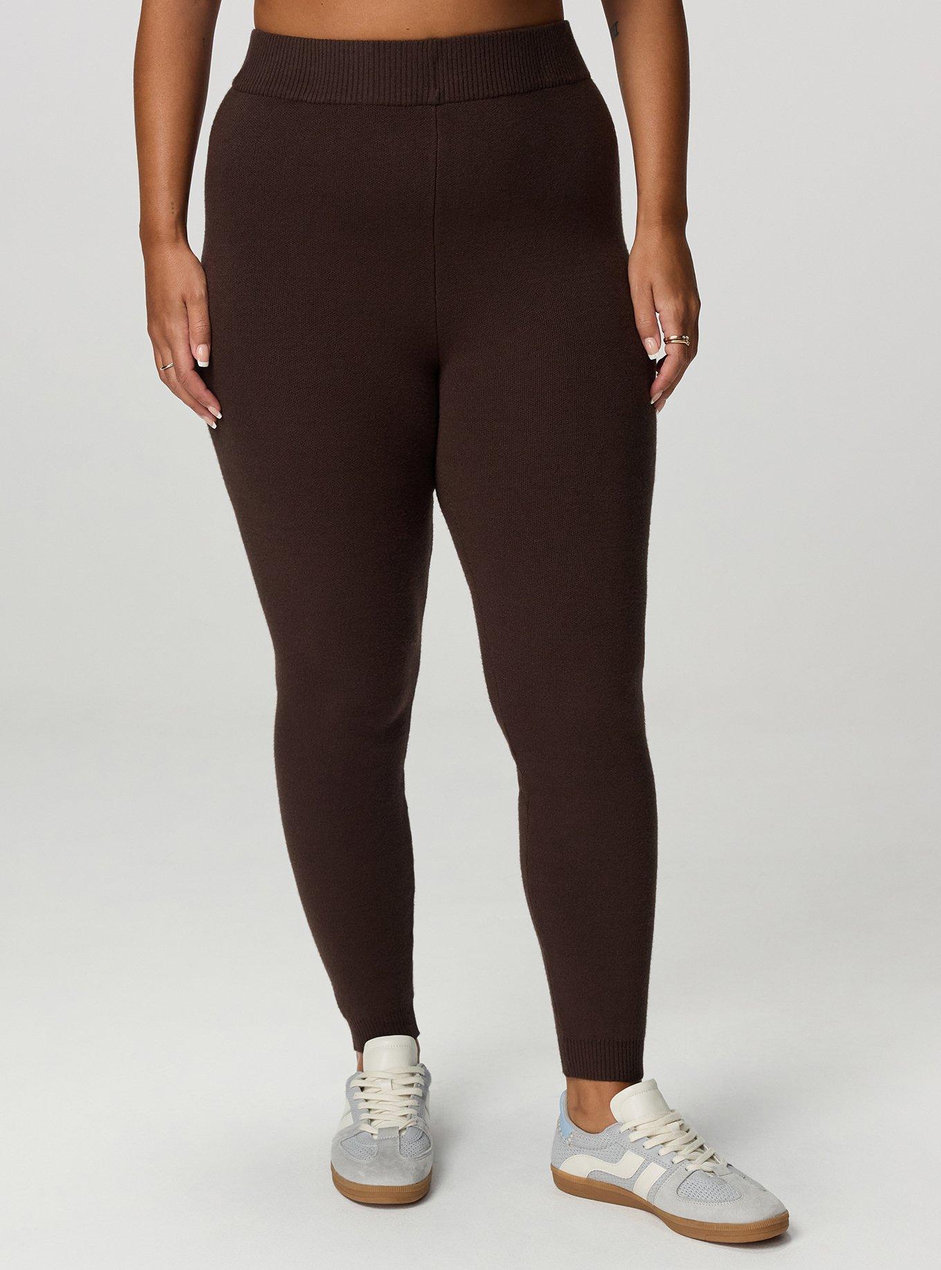 Full-Length Sweater Legging, JAVA, alternate