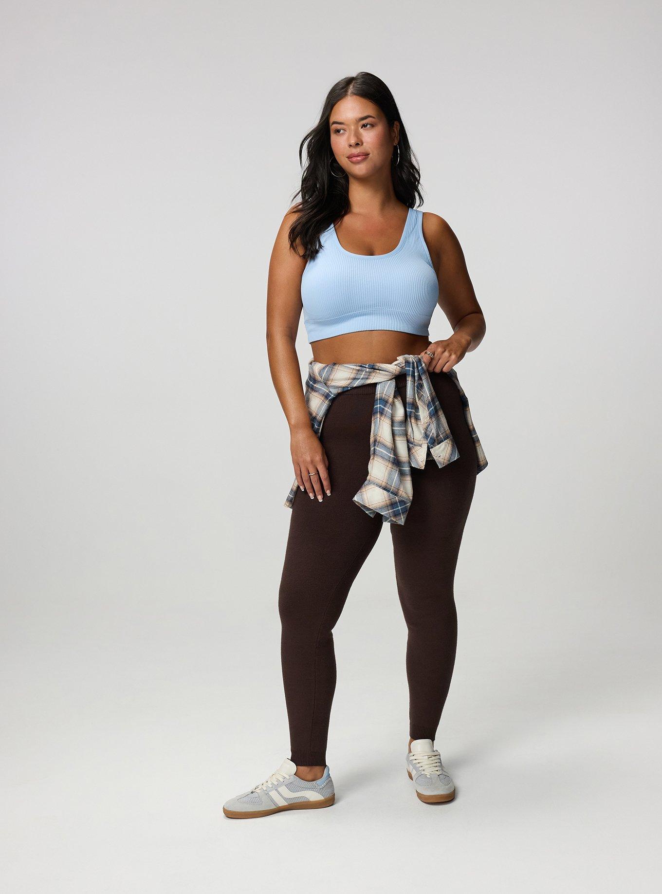 Full-Length Sweater Legging, JAVA, alternate