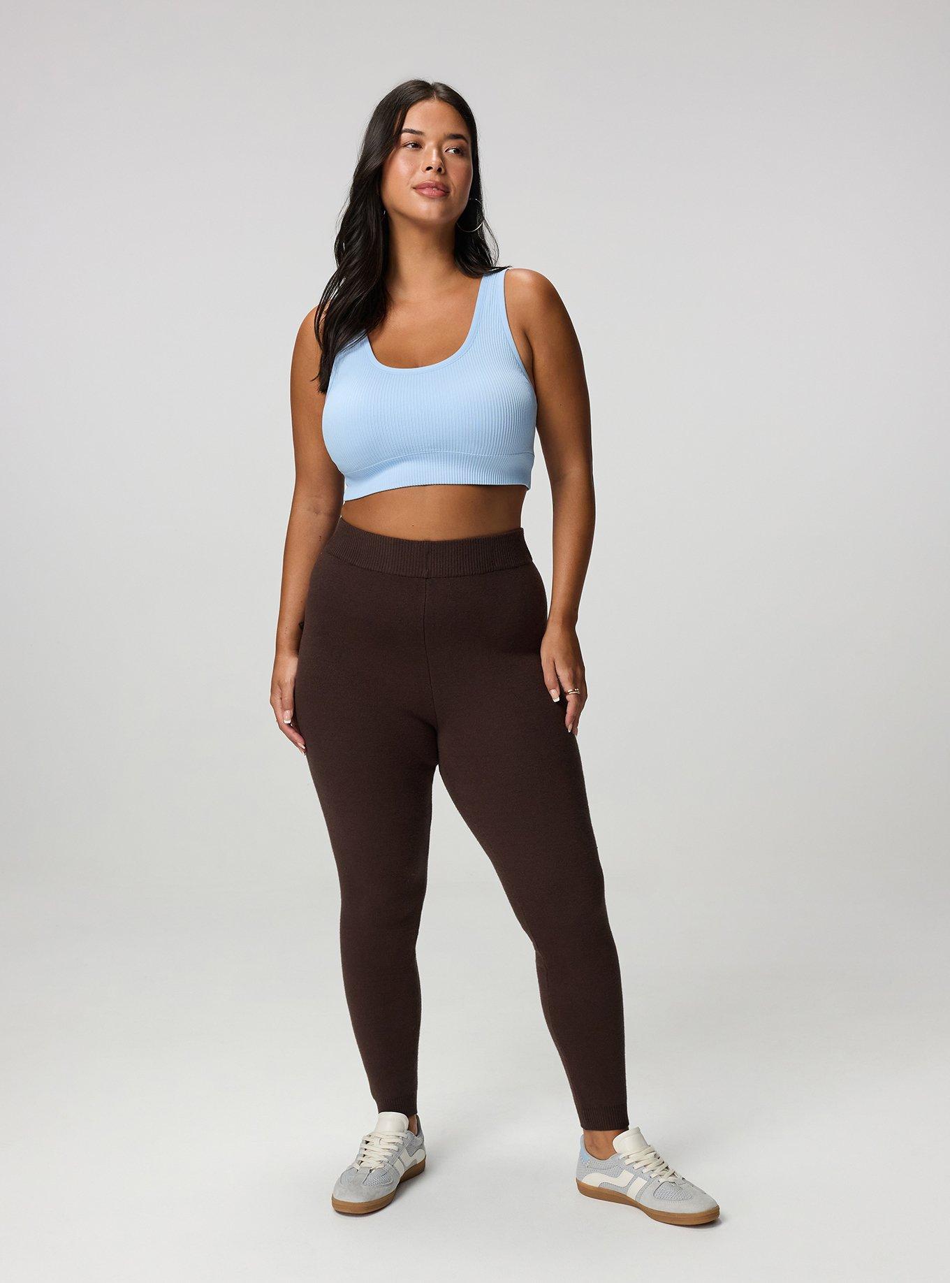 Full-Length Sweater Legging, JAVA, alternate
