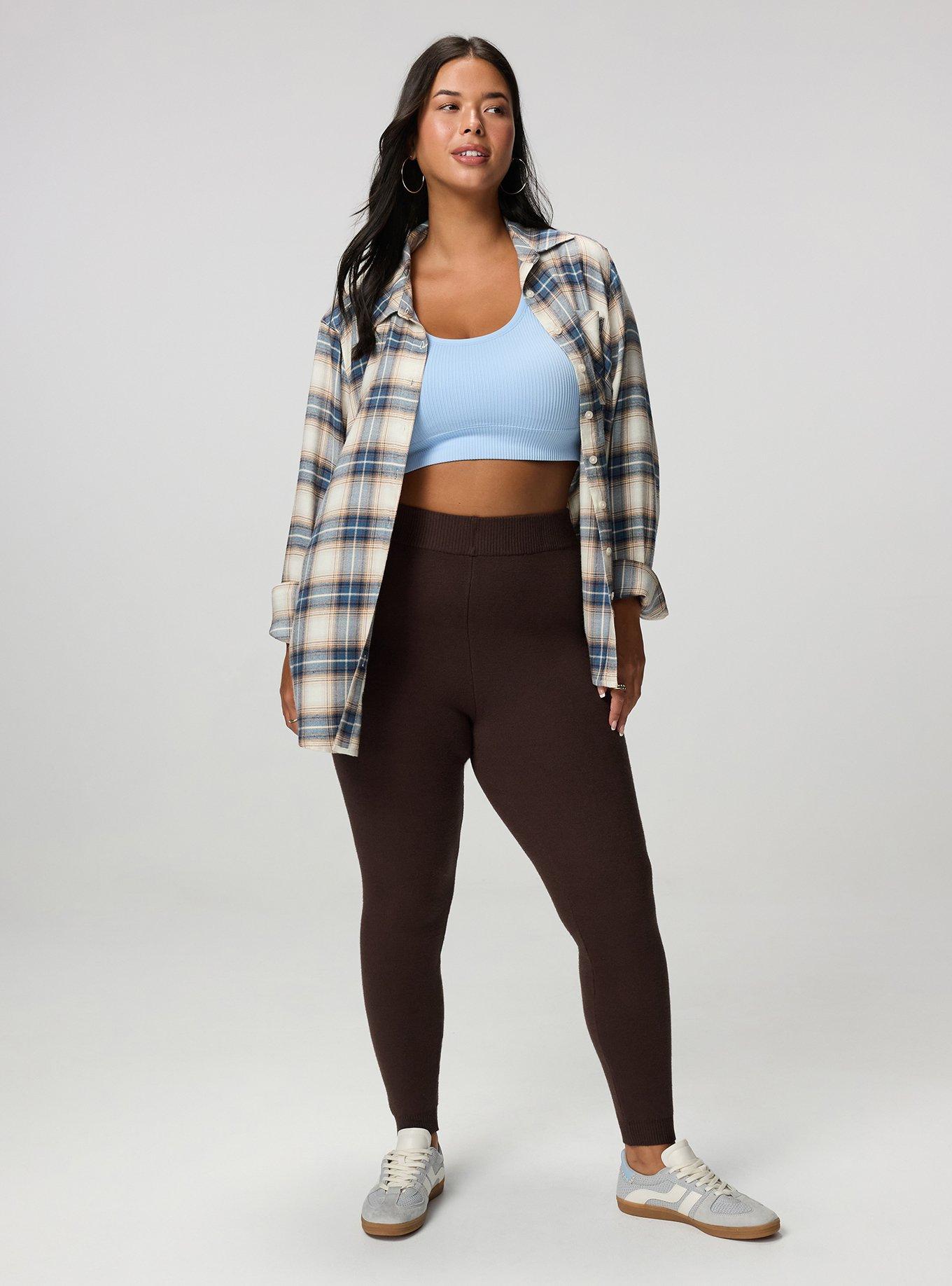 Full-Length Sweater Legging, JAVA, hi-res