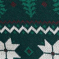 Full-Length Sweater Legging, NOEL FAIRISLE BOTANICAL GREEN, swatch