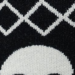 Full-Length Sweater Legging, CEMETARY FAIRISLE BW, swatch