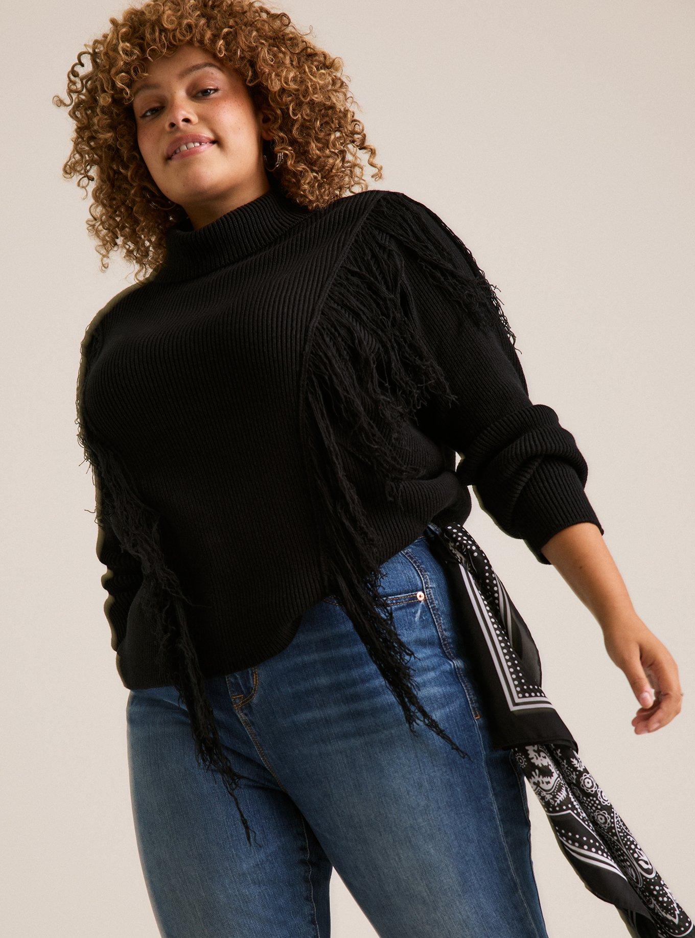 Festi Fringe Turtleneck Sweater