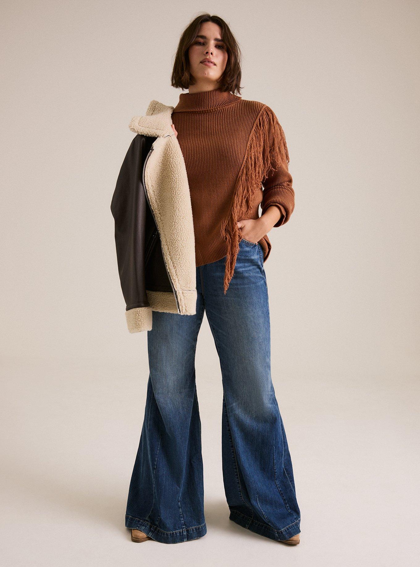 Festi Fringe Turtleneck Sweater