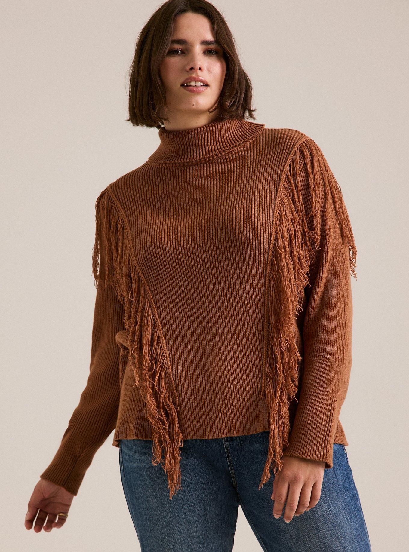 Festi Fringe Turtleneck Sweater