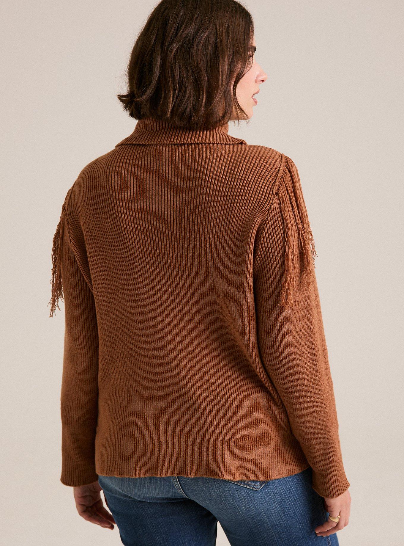 Festi Fringe Turtleneck Sweater