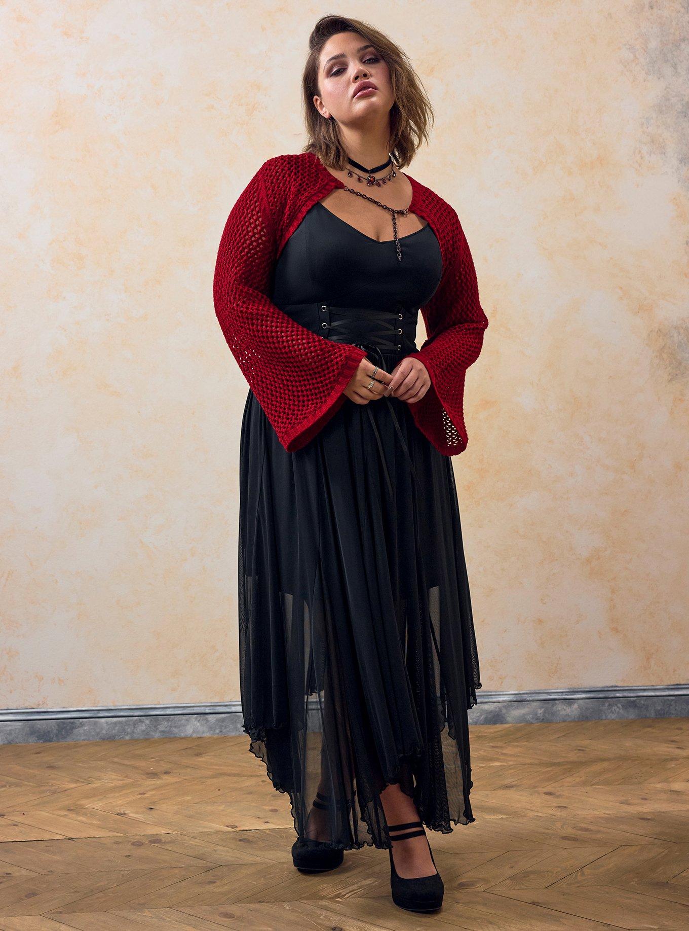 Nightfall Chain Detail Crop Cardigan, Sun Dried Tomato, alternate