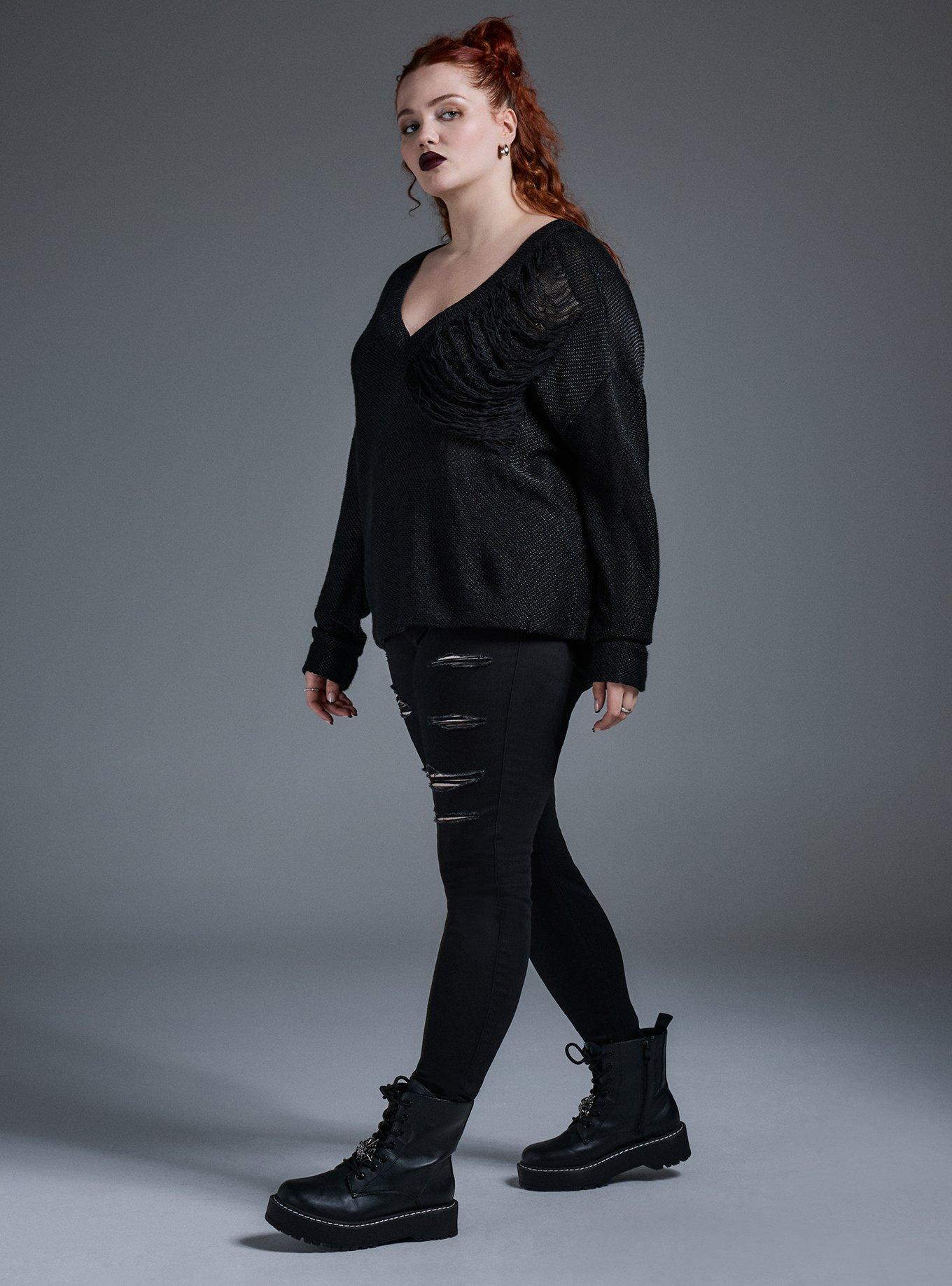 Nightfall Distressed Sweater