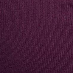 Plus Size Cotton Modal Rib Henley Top, POTENT PURPLE, swatch