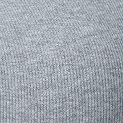 Plus Size Cotton Modal Rib Henley Top, MED HEATHER GREY, swatch