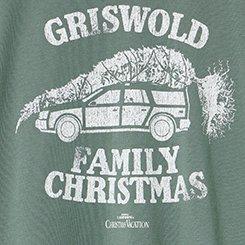 Christmas Vacation Cotton Jersey Crew Tee, GRISWOLD DARK FOREST, swatch