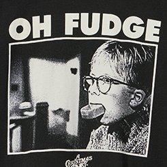 Plus Size A Christmas Story Classic Cotton Jersey Tee, OH FUDGE DEEP BLACK, swatch