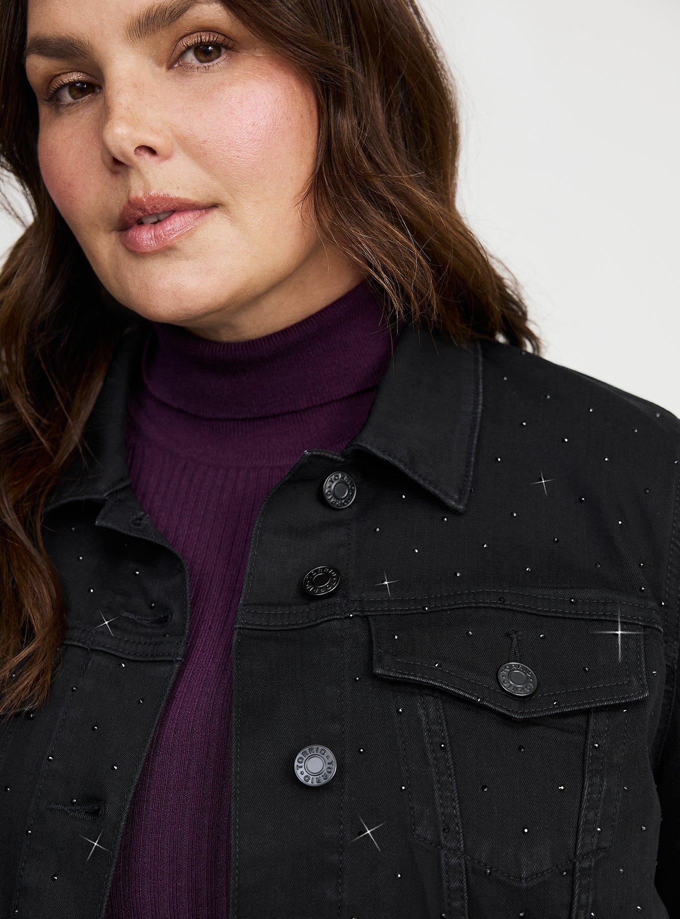 Embellished Denim Trucker Jacket