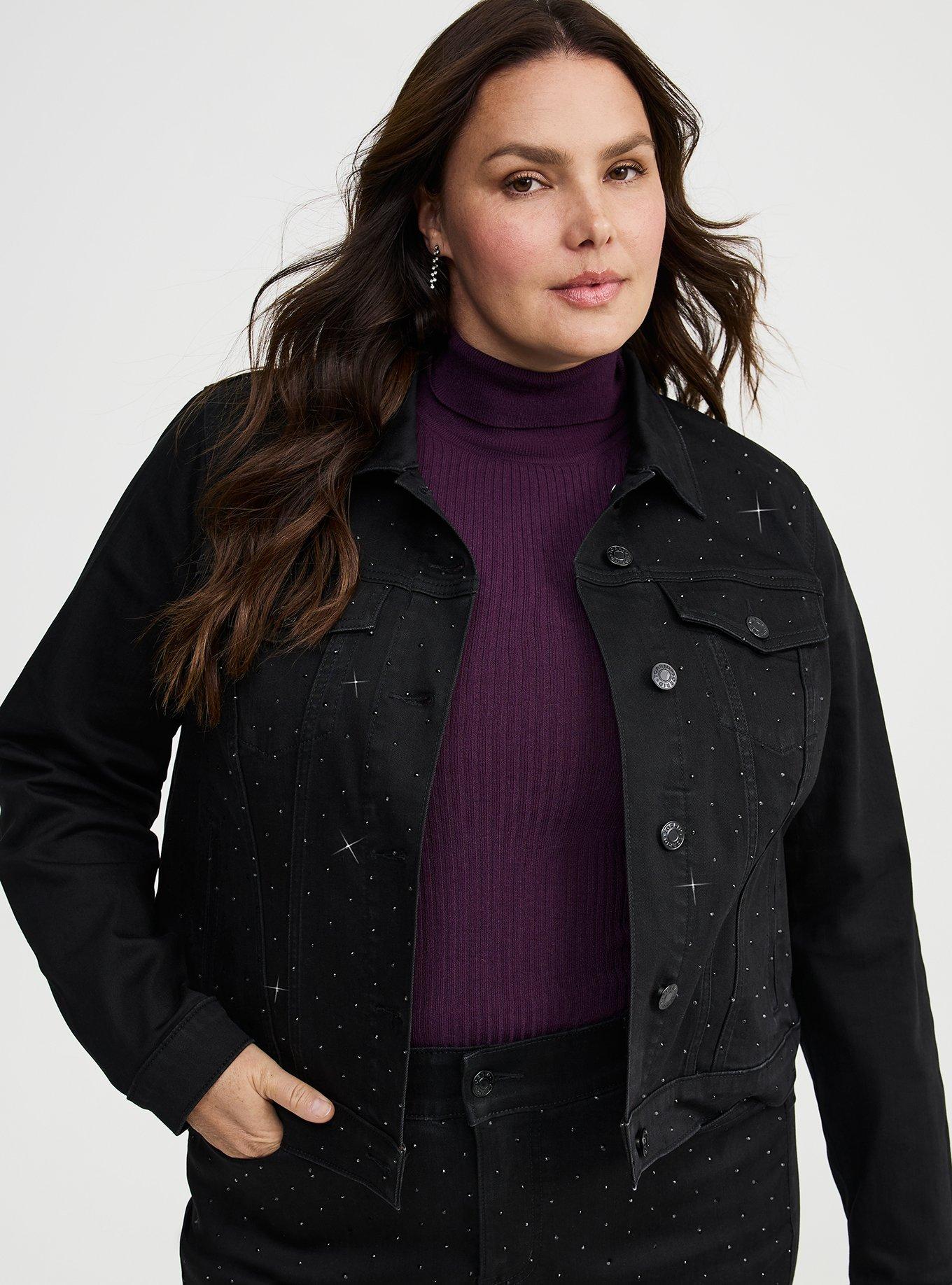 Embellished Denim Trucker Jacket