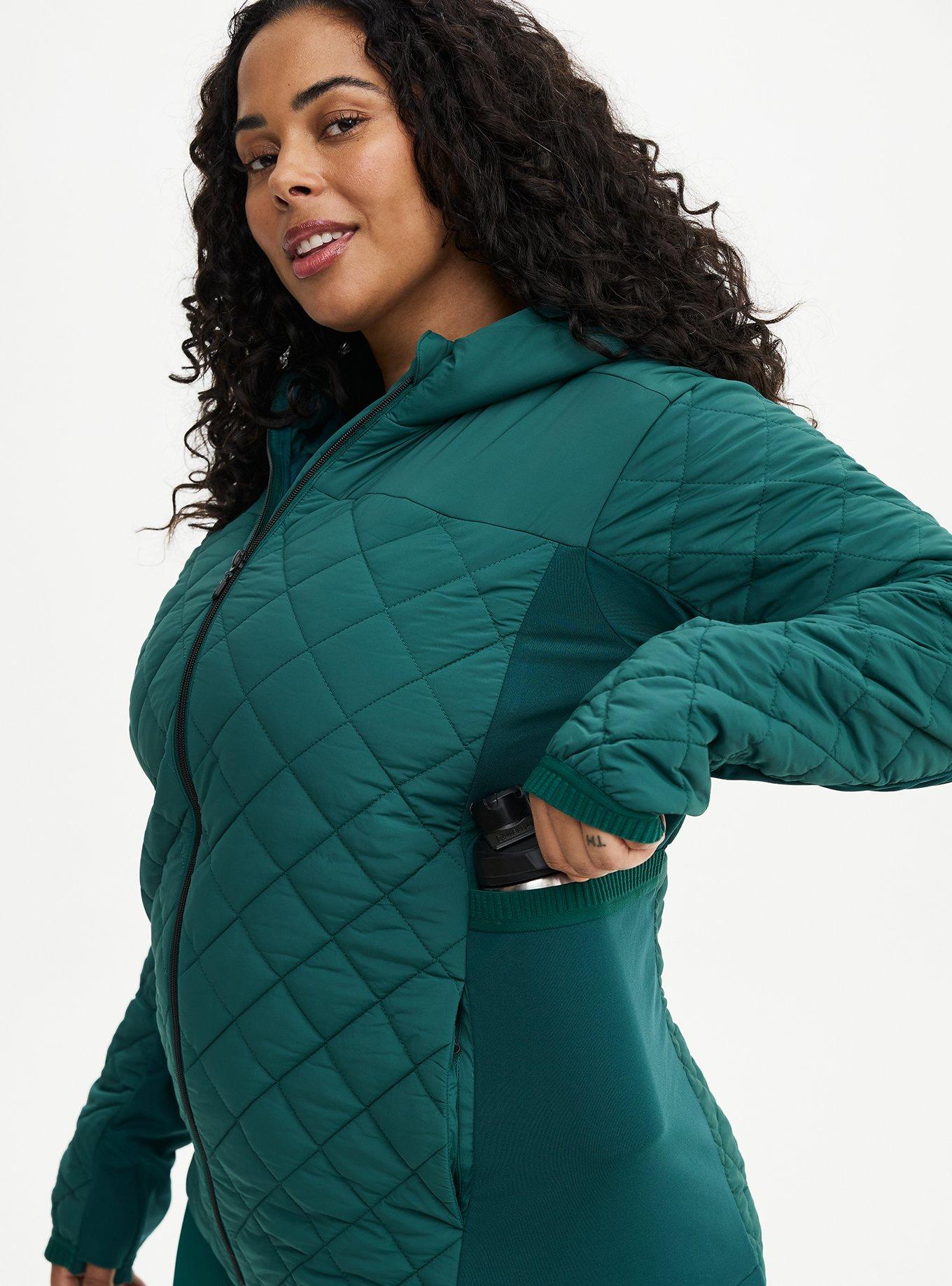 Quilted Zip Active Puffer
