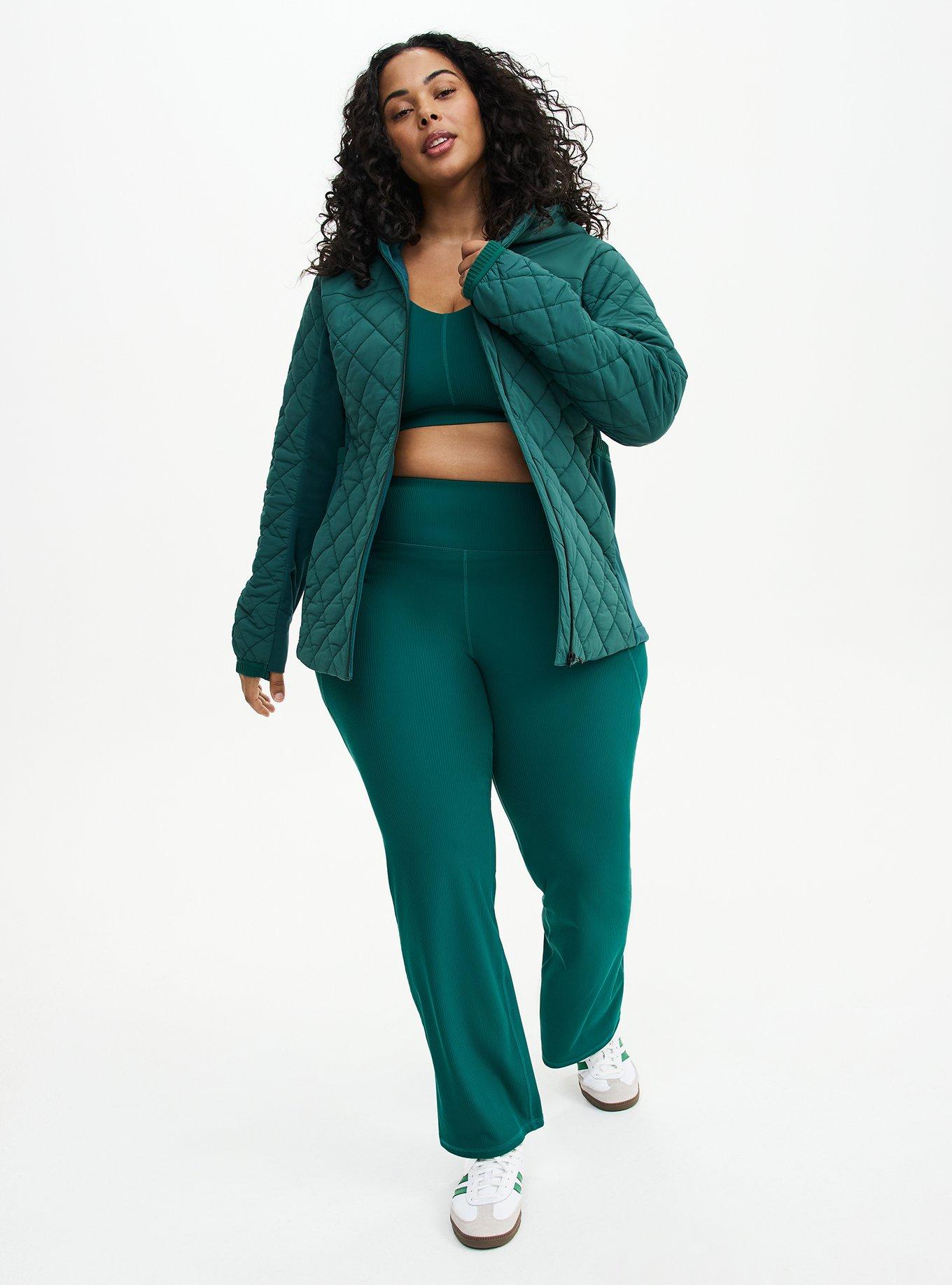 Quilted Zip Active Puffer