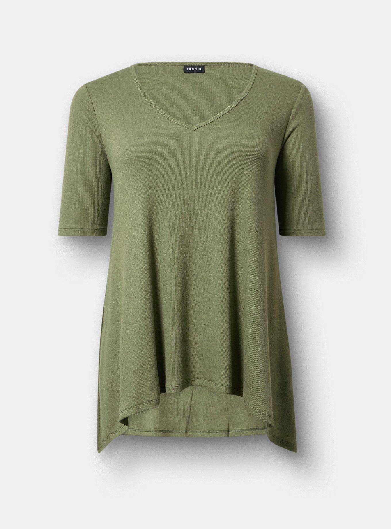 Cotton Modal Rib Fit & Flare Tunic