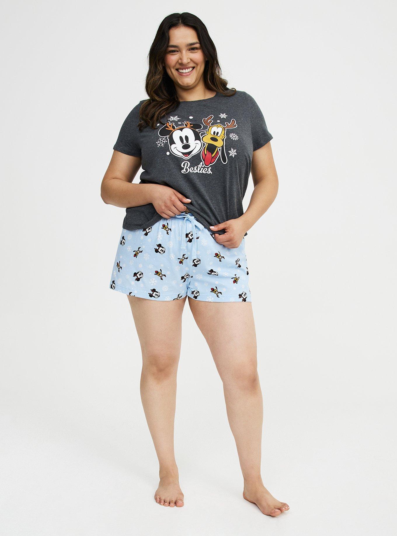 Mickey Mouse Lounge Short, MICKEY SNOWFLAKE BLUE, hi-res