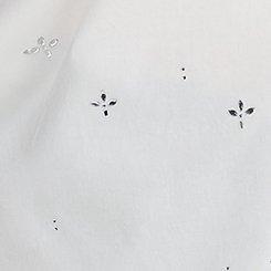 Lizzie Embellished Button-Up Shirt, CLOUD DANCER, swatch