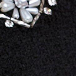 Belle Isle Jewel Neck Cardigan, DEEP BLACK, swatch