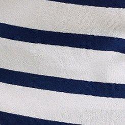 Belle Isle Scalloped Detail Cardigan, BELLE STRIPE WHITE BLUE, swatch