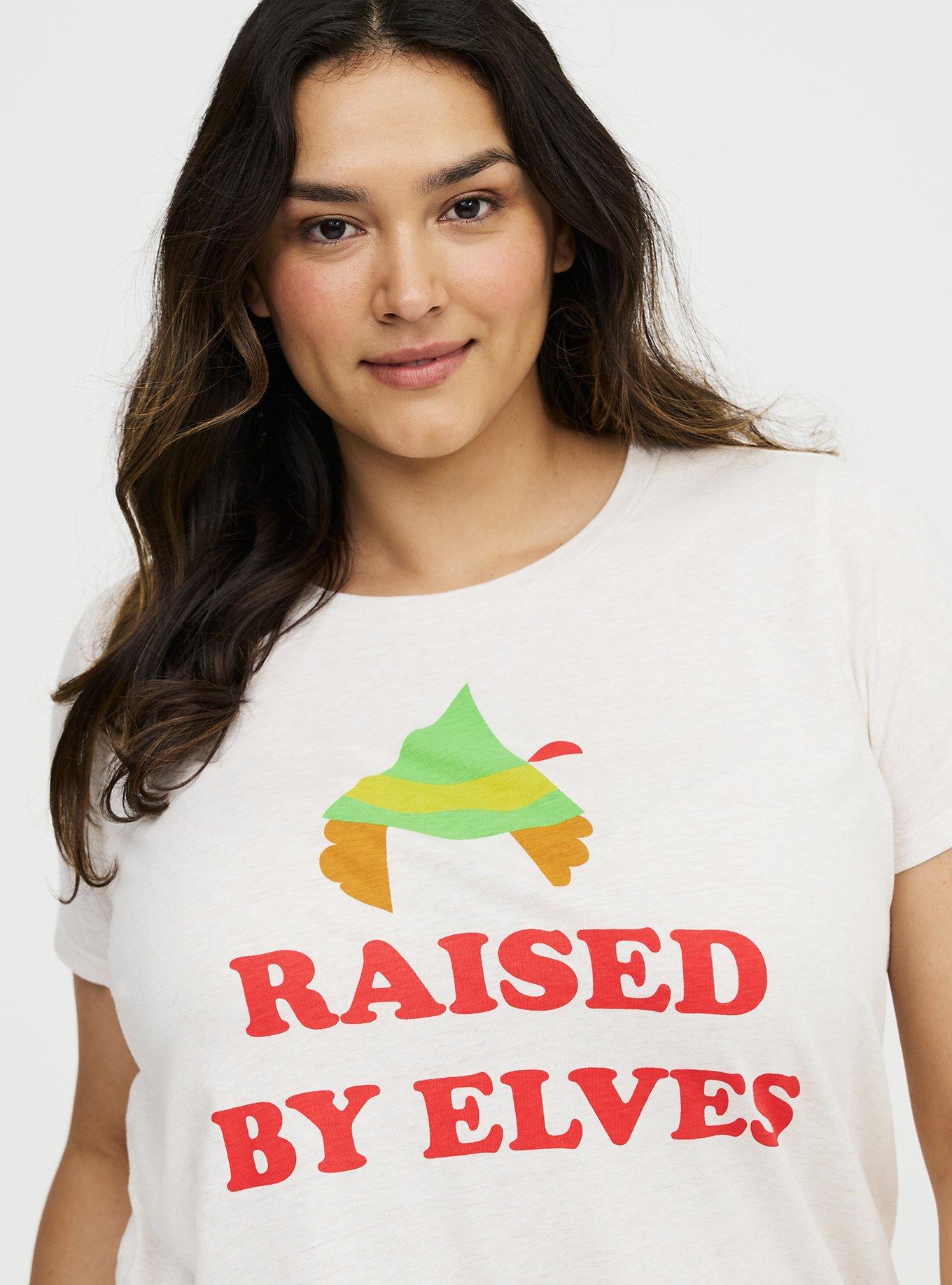 Elf Lounge Tee, RAISED BY ELVES OATMEAL, alternate