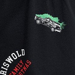 Plus Size Christmas Vacation Lounge Short, CHRISTMAS VACATION DEEP BLACK, swatch