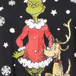 The Grinch Lounge Tee, GRINCH AND MAX DEEP BLACK, swatch