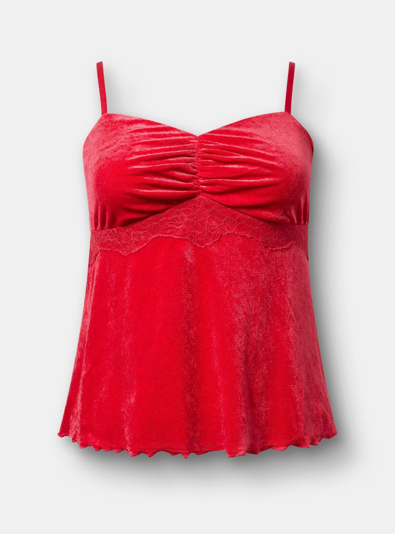 Velvet Lace Sweetheart Cami