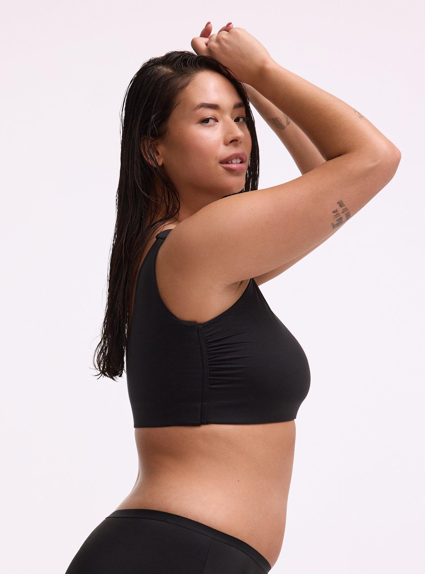 Butter Unlined Smooth Bralette, RICH BLACK, alternate