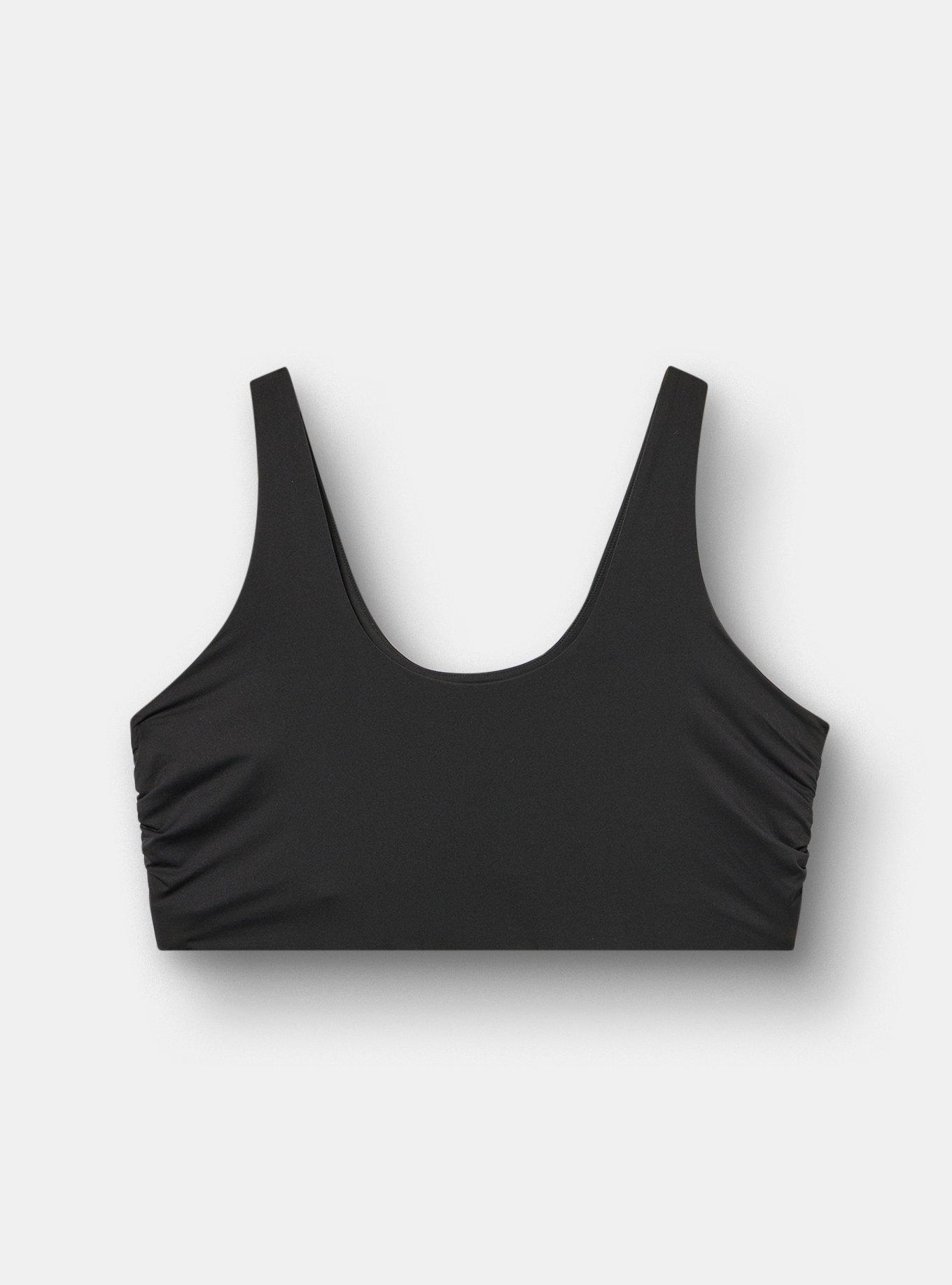 Butter Unlined Smooth Bralette, RICH BLACK, hi-res