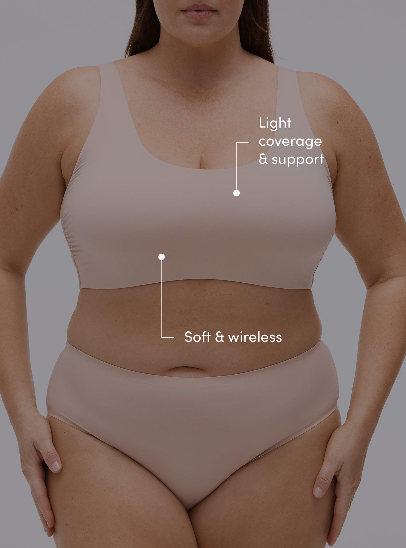 Butter Unlined Smooth Bralette, ROSE DUST, alternate