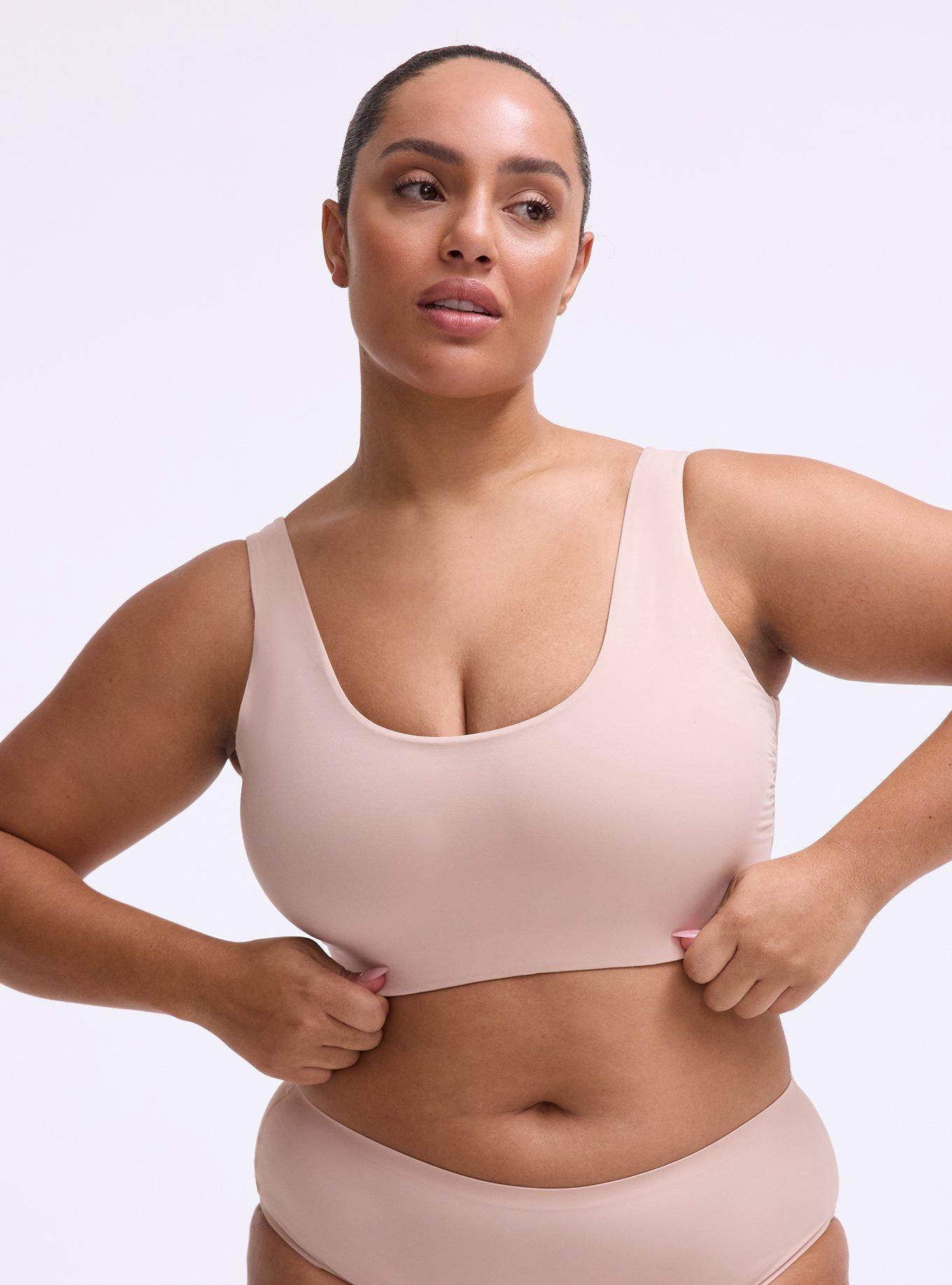 Butter Unlined Smooth Bralette, ROSE DUST, hi-res