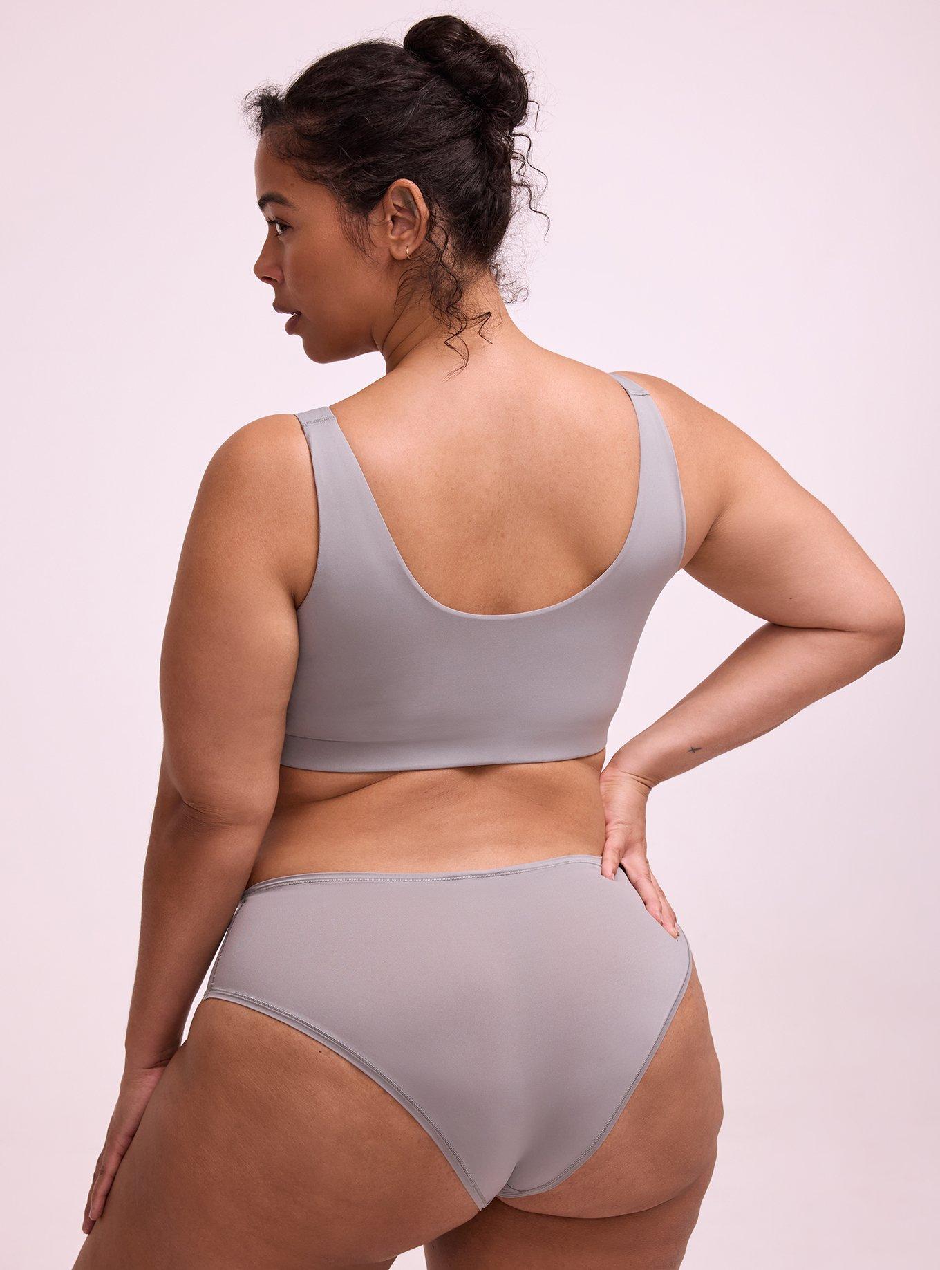 Butter Unlined Smooth Bralette, SHARKSKIN, alternate