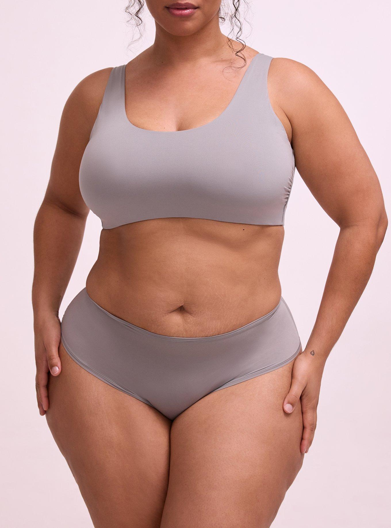 Butter Unlined Smooth Bralette, SHARKSKIN, alternate