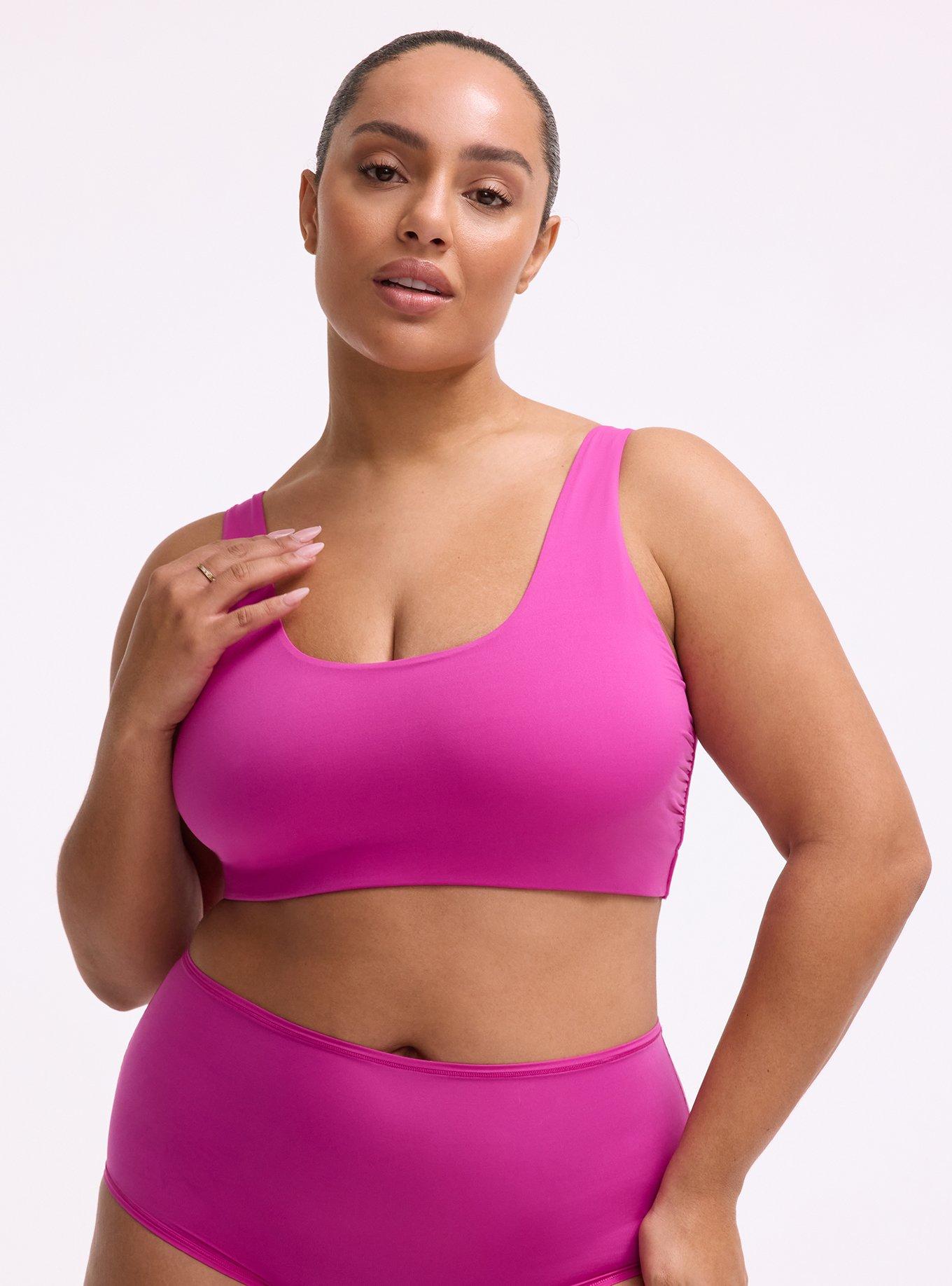 Butter Unlined Smooth Bralette, DAZZLE ROSE, hi-res