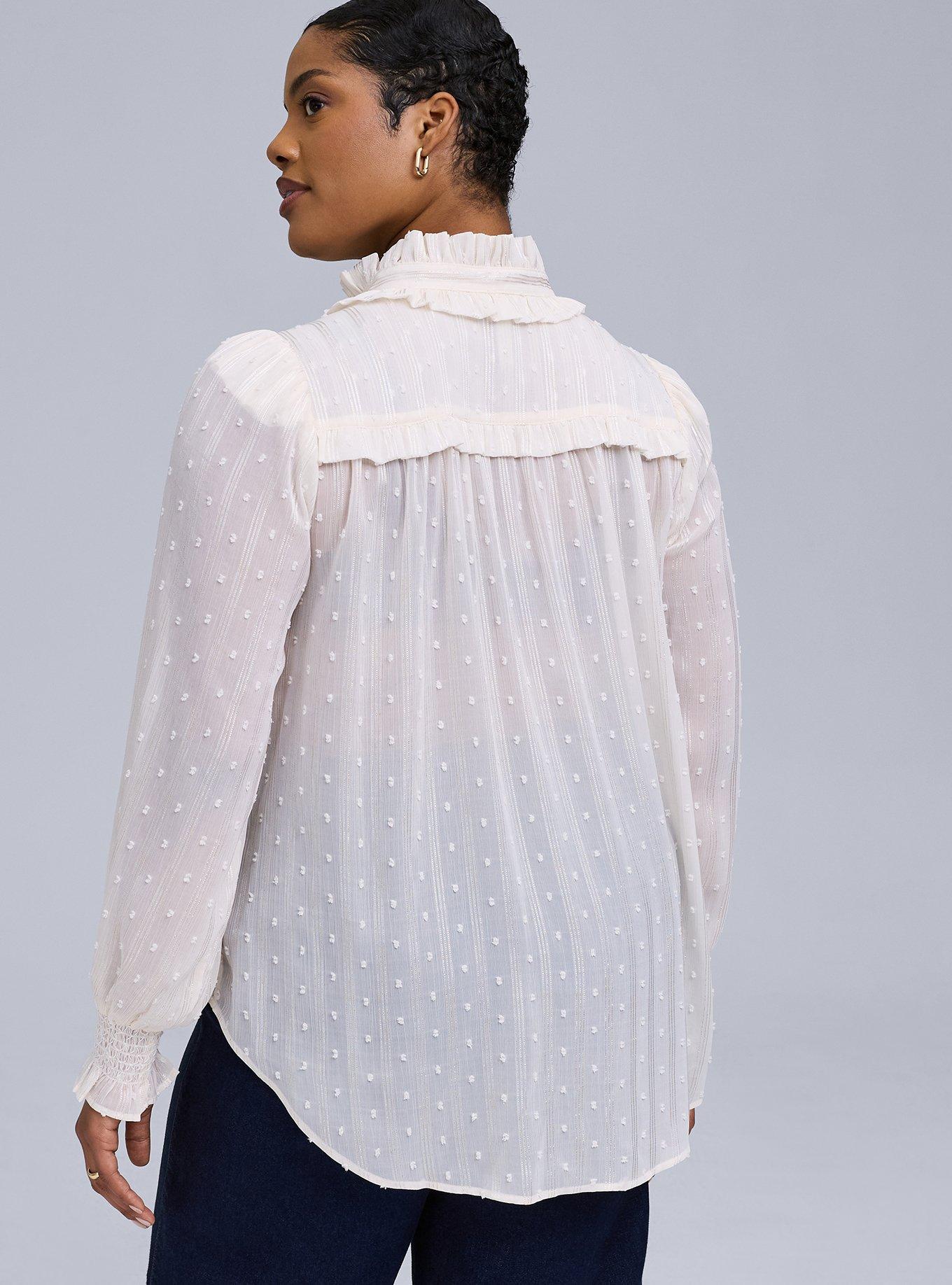 Belle Isle Ruffle Neck Blouse