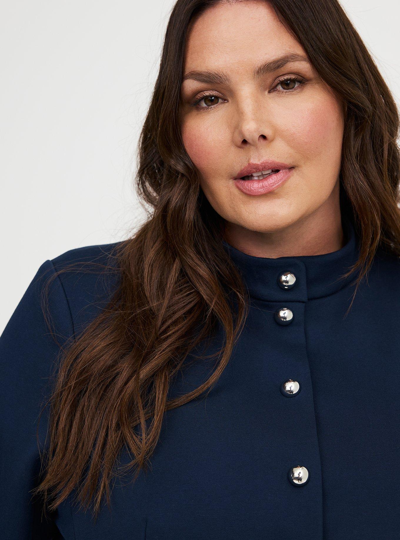 Plus Size - Ponte Peplum Jacket - Torrid