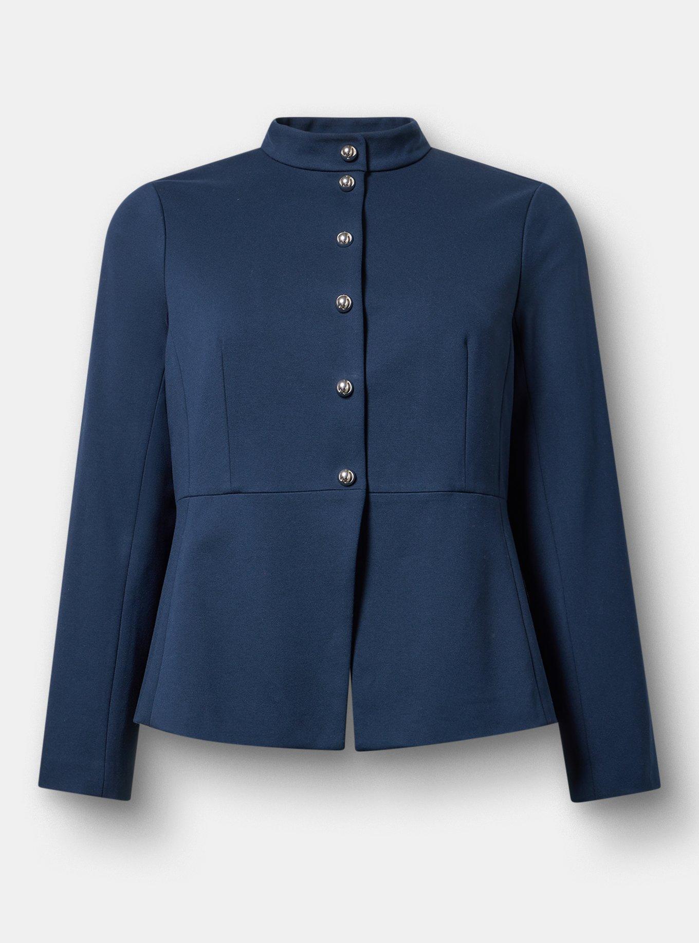 Plus Size - Ponte Peplum Jacket - Torrid