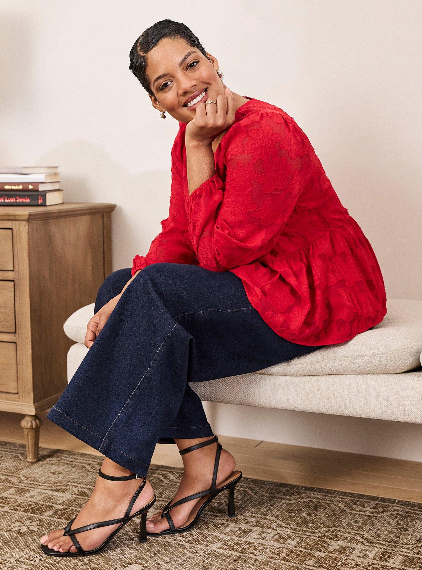 Belle Isle Peplum Textured Top