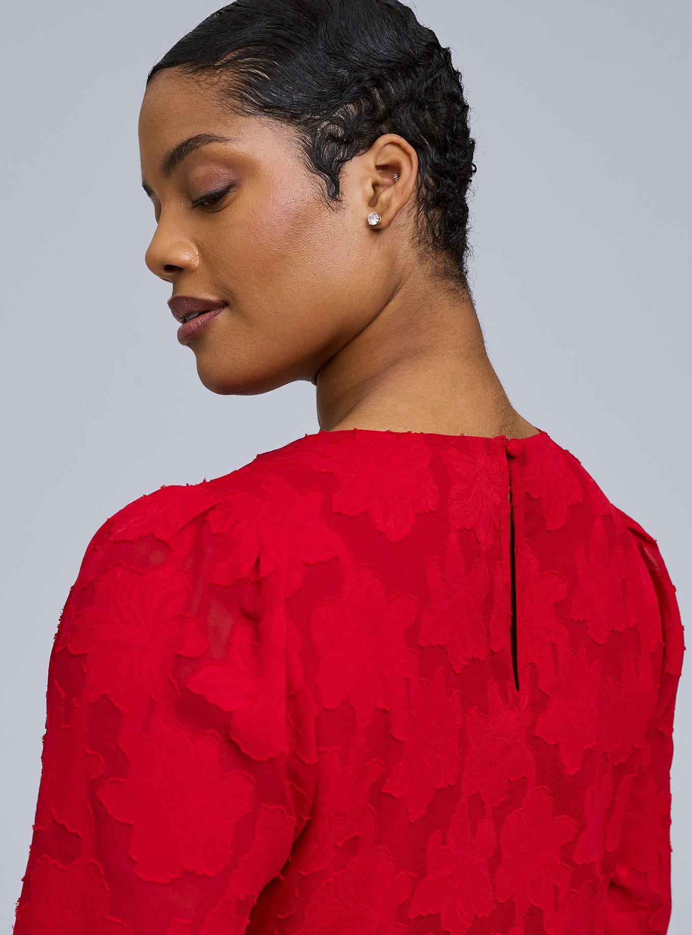 Belle Isle Peplum Textured Top