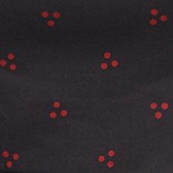 Retro Square Neck Bow Strap Swing Dress, AMOS DOTS DEEP BLACK, swatch