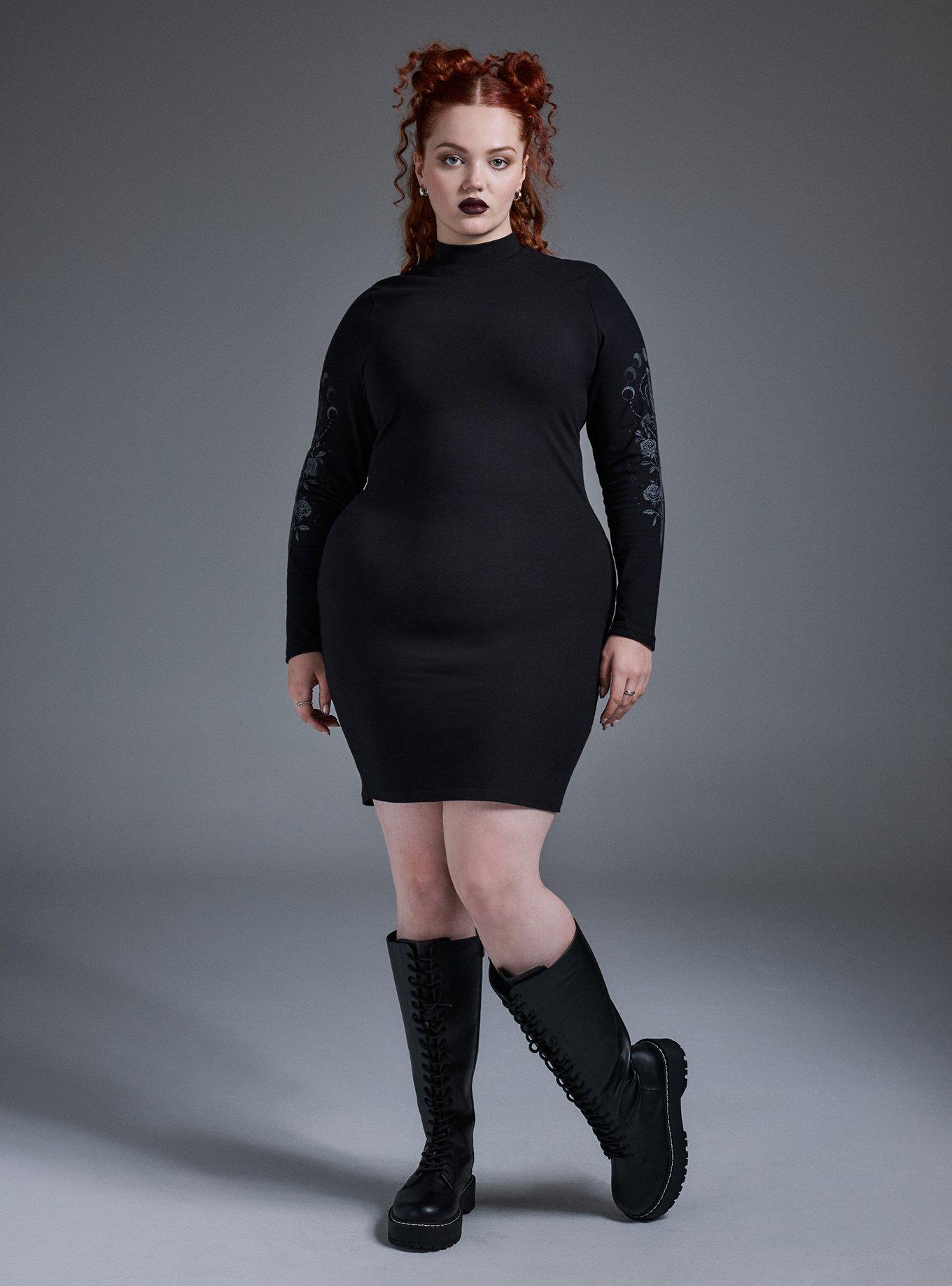 Nightfall Mock Neck Mini Dress