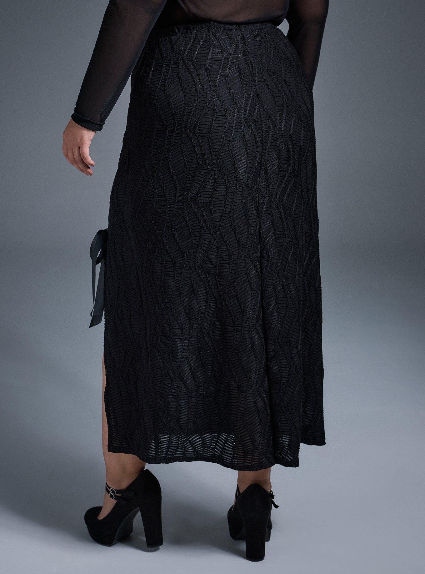 Nightfall Lace-Up Maxi Skirt