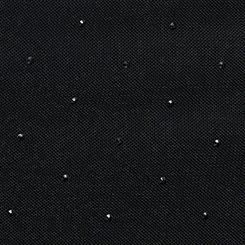 Sparkle Mesh Cowl Neck Top, DEEP BLACK, swatch