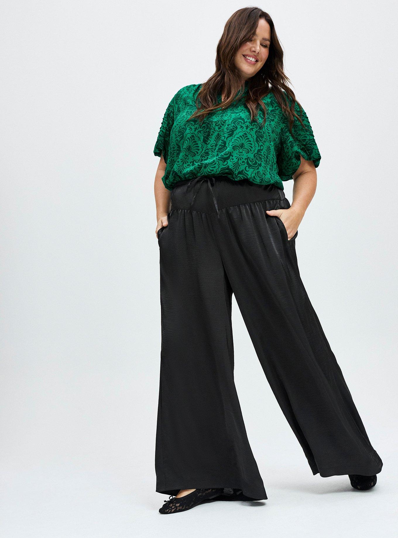 Plus Size - Belle Isle Drawcord Wide Leg Pant - Torrid