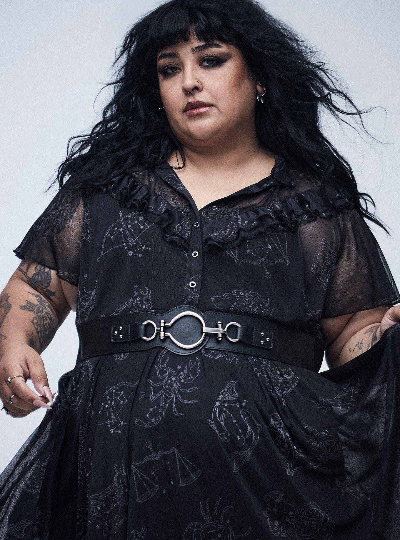 Nightfall Tiered Mesh Midi Dress