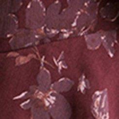 Festi Cascade Ruffle Drop Waist Dress, LOVELY FLORAL RUST RED MAHOGANY, swatch