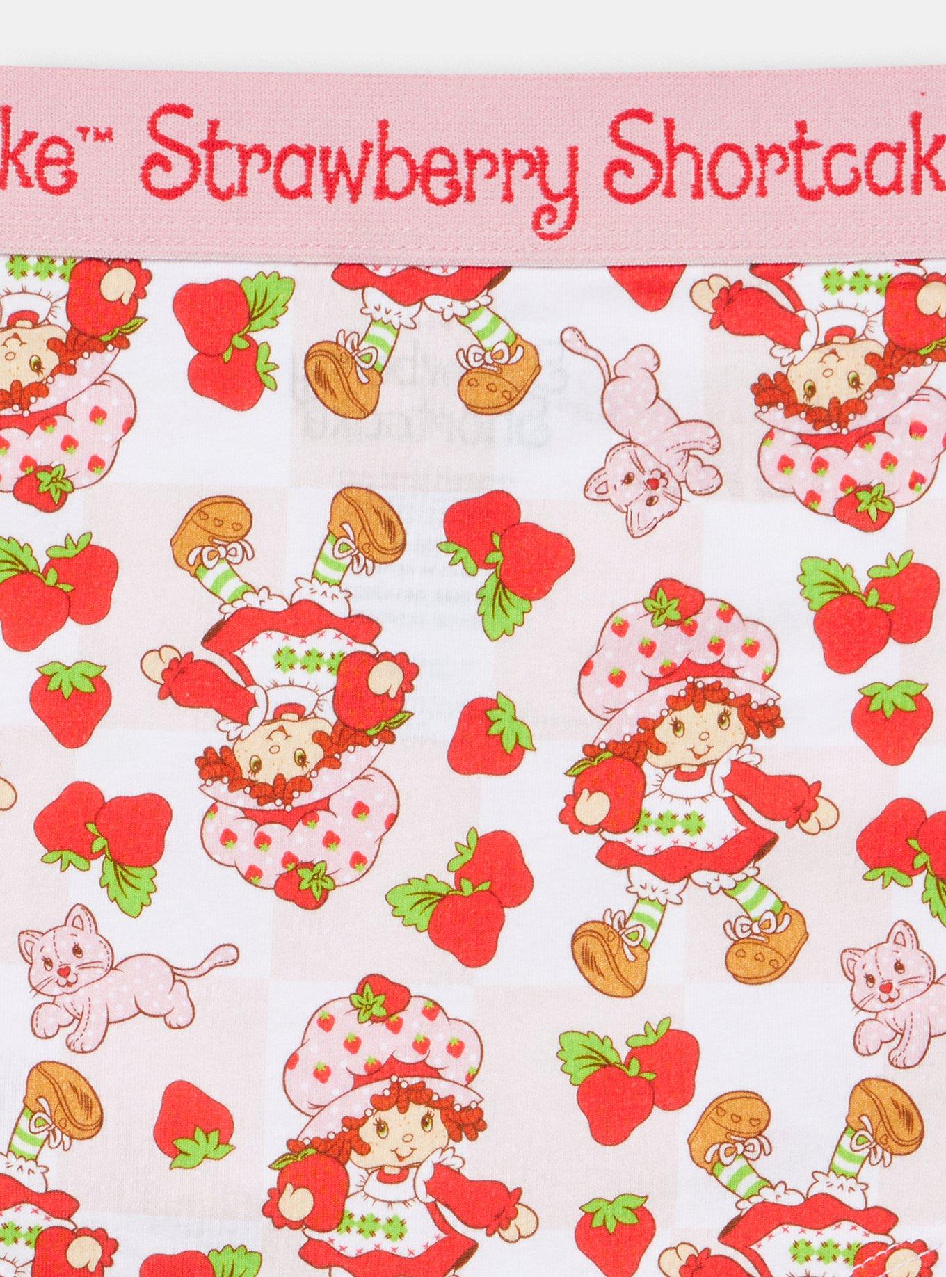 Strawberry Shortcake Mid-Rise Cotton Boyshort Panty, MULTI, alternate