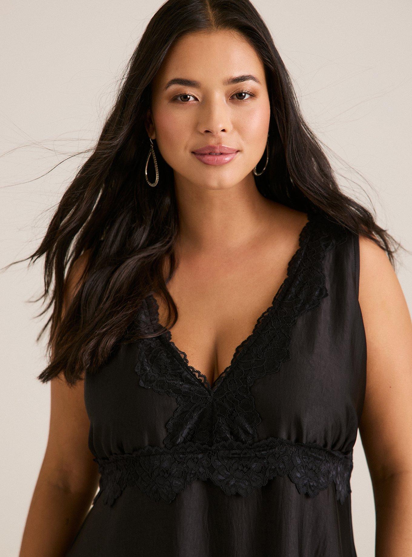 Festi Lace Trim Maxi Dress
